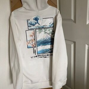 White / blossom Hoodie